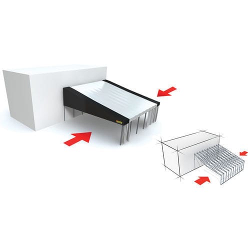 Capannone prefabbricato - SIDE LEAN-TO - KOPRON - in acciaio galvanizzato / industriale