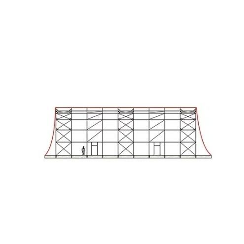 Tensostruttura su ossatura metallica - AIRCROSS - KOPRON - ad arco / per copertura / con membrana in PVC