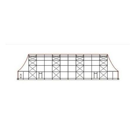 Tensostruttura su ossatura metallica - SIDEWALL - KOPRON - ad arco / per copertura / con membrana in PVC