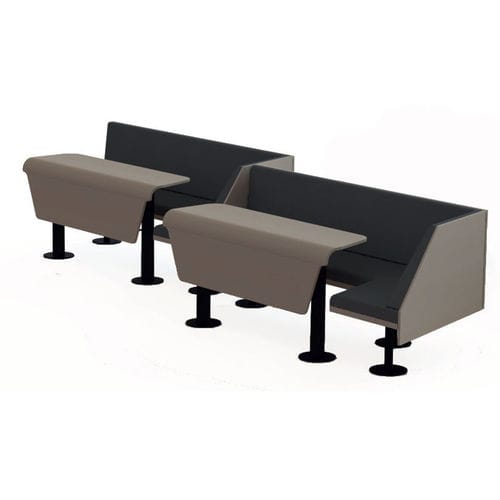 Poltrona per auditorium contemporanea - CONNECT - Race Furniture - in pelle / in tessuto / in legno