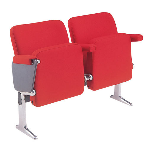 Poltrona per auditorium contemporanea - MALVERN - Race Furniture - in tessuto / pieghevole / rossa
