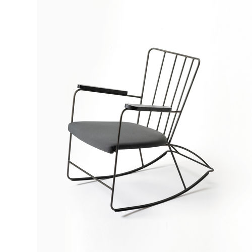 Poltrona contemporanea - THE ROCKER - Race Furniture - in tessuto / da esterno / a dondolo