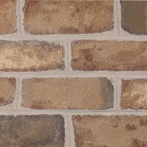 Mattone per facciata - OLD IRVINGTON - PINE HALL BRICK - pieno / marrone / fatto a mano