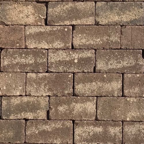 Pavé in argilla - RUMBLED BLUFFS - PINE HALL BRICK - da esterno / da interno / anticato