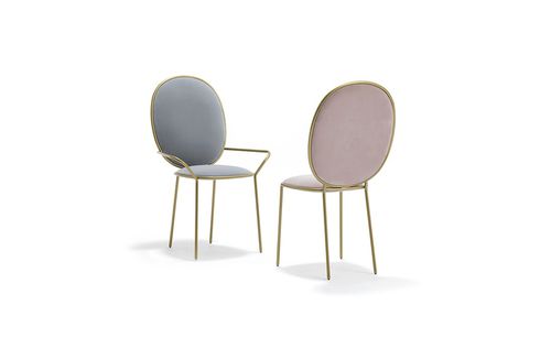 Sedia contemporanea - STAY - SE LONDON - da interno / in velluto / in pelle