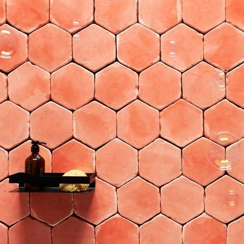 Piastrella in terracotta - CORAL  - SaldaMena SC - lucida / da interno / da sala