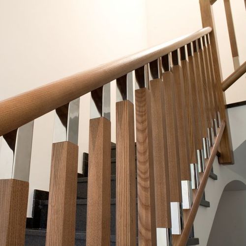 Ringhiera in legno - MA11 - PIRBA - da interno / per scala