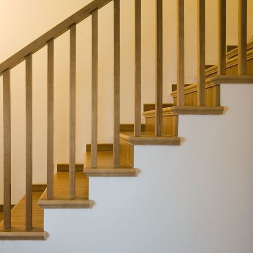 Ringhiera in legno - MC1 - PIRBA - da interno / per scala