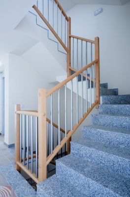 Ringhiera in legno - PIRBA - in alluminio / a sbarre / per scala
