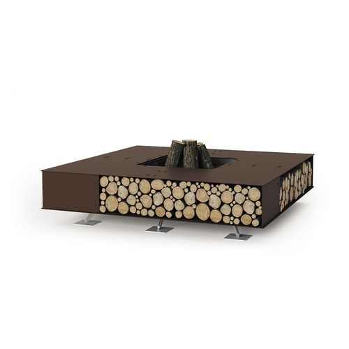 Braciere da giardino a legna - Toast - Ak47 Design - in acciaio / in larice / in corten
