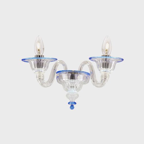 Applique classica - PROTEO - Sogni di Cristallo - da interno / in vetro di Murano / a candelabro