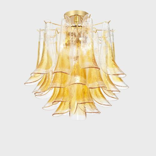 Plafoniera classica - FIORDALISO - Sogni di Cristallo - in vetro soffiato / in vetro di Murano / LED