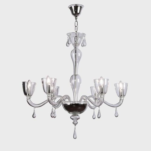 Lampadario classico - HETEREA - Sogni di Cristallo - in vetro di Murano / da 12 lampadine / da 6 lampadine