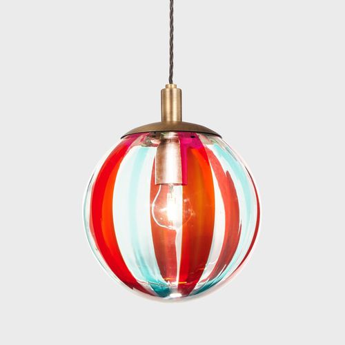 Lampada a sospensione - BALL #018 - Sogni di Cristallo - in vetro soffiato / in vetro di Murano / contemporanea