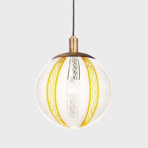 Lampada a sospensione - BALL #019 - Sogni di Cristallo - in vetro soffiato / in vetro di Murano / contemporanea