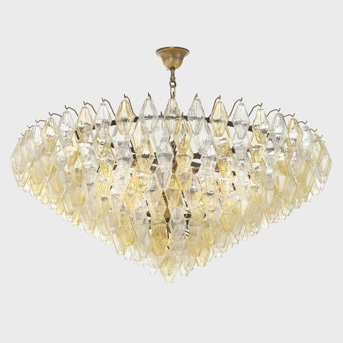 Lampadario classico - CLEPSYDRA DELUXE - Sogni di Cristallo - in vetro di Murano / in vetro soffiato / in metallo