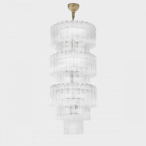 Lampadario classico - CRONO DELUXE EDITION - Sogni di Cristallo - in vetro di Murano / da 15 lampadine / contract
