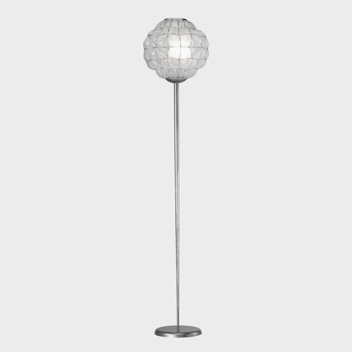 Lampada da terra - EMISFERO  - Sogni di Cristallo - in metallo / in vetro soffiato / in vetro di Murano