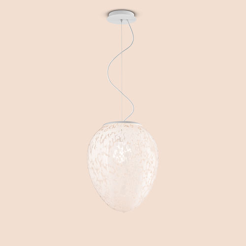 Lampada a sospensione - DINO #1  - Sogni di Cristallo - in vetro soffiato / contemporanea / con cavo
