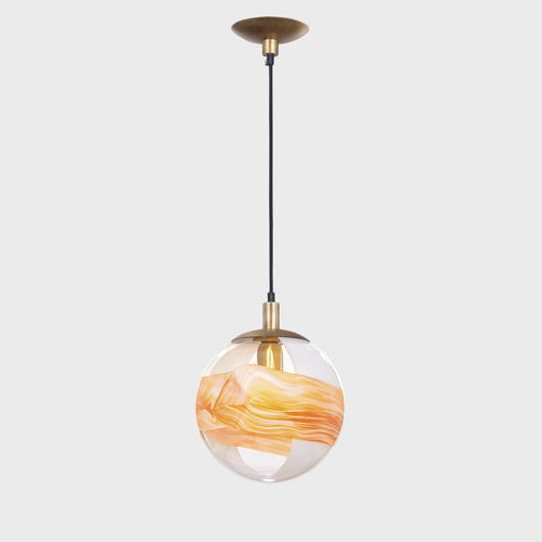 Lampada a sospensione - BALL #012  - Sogni di Cristallo - in vetro di Murano / contemporanea / con cavo
