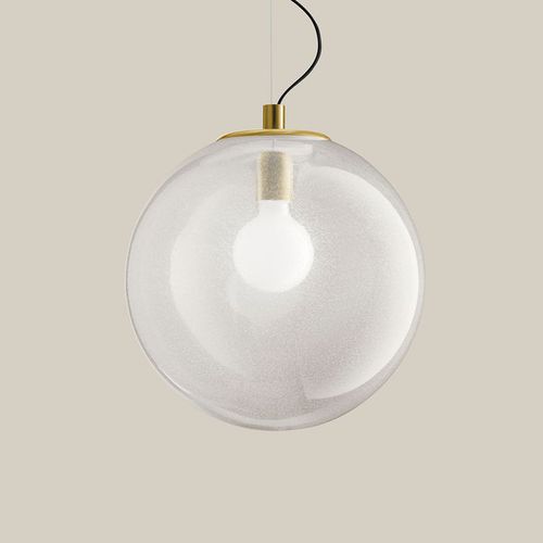 Lampada a sospensione - SPHERA #2 - Sogni di Cristallo - in vetro soffiato / contemporanea / con cavo