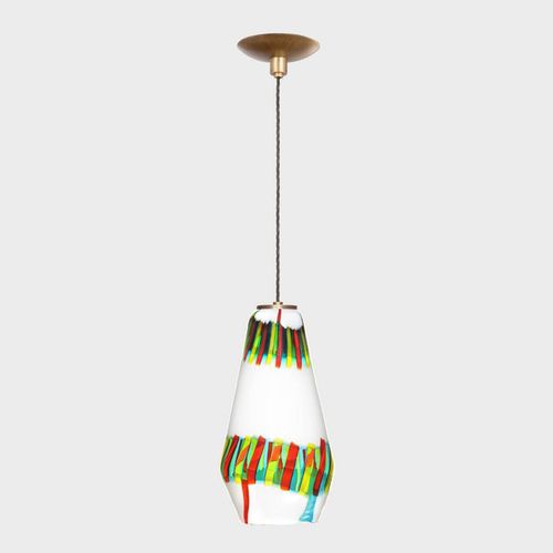 Lampada a sospensione - CONO #002  - Sogni di Cristallo - in vetro soffiato / in vetro di Murano / contemporanea