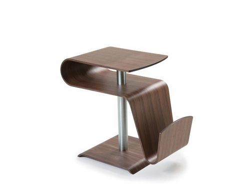 Tavolo d'appoggio contemporaneo - TIMEOUT - Conform - in rovere / in noce / rettangolare