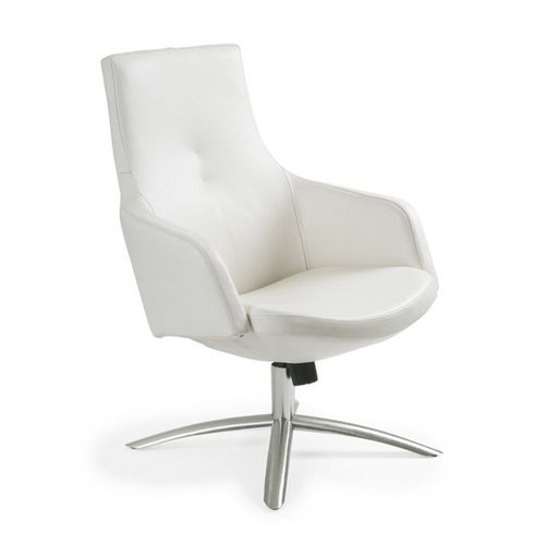 Poltrona contemporanea - JOY - Conform - in pelle / in tessuto / in metallo