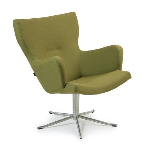 Poltrona contemporanea - GYRO - Conform - in pelle / in tessuto / con base a stella