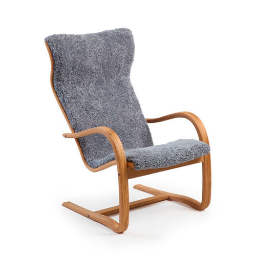 Poltrona contemporanea - GAZELL - Conform - in rovere / con poggiapiedi / girevole