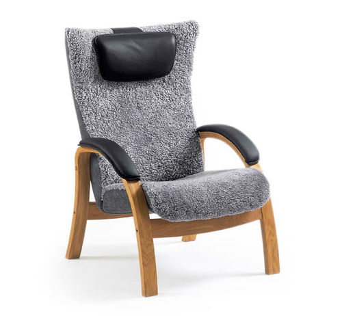 Poltrona contemporanea - EASY - Conform - in pelle / in tessuto / in faggio