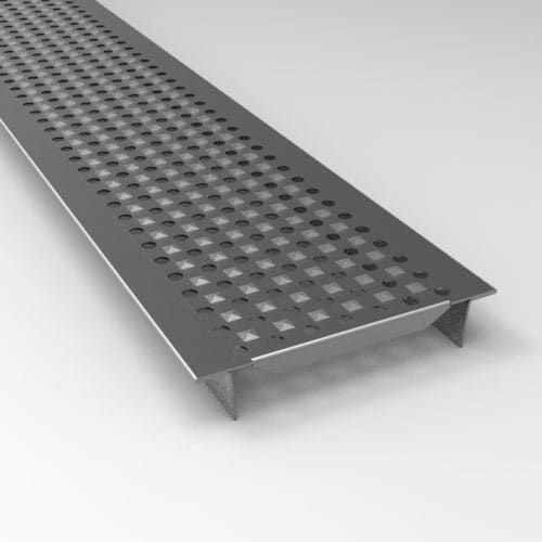 Griglia per canaletta in acciaio inossidabile - PERFORATED STAMPED - fratelli malin srl - per spazio pubblico / per applicazioni industriali