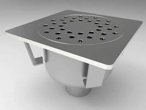 Piletta in acciaio inossidabile - C2063 - fratelli malin srl - per spazio pubblico / con griglia / verticale