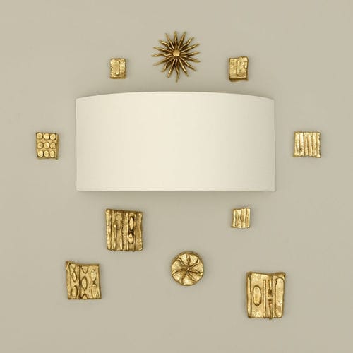 Applique contemporanea - WYVERN - VAUGHAN - da interno / in ottone / in bronzo