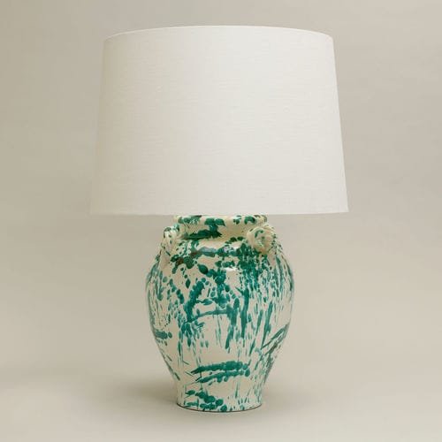 Lampada da tavolo - RUTHERFORD URN - VAUGHAN - in lino / in ceramica smaltata / contemporanea