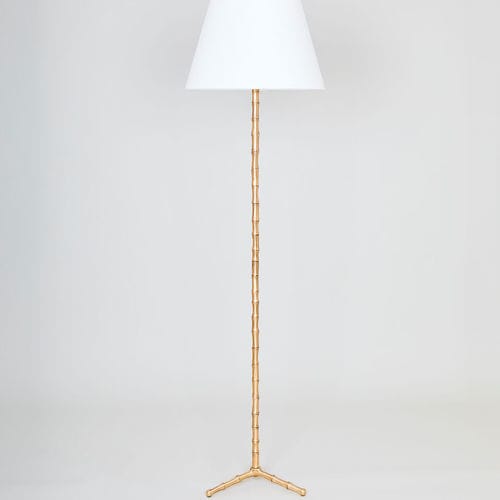 Lampada da terra - SILCHESTER  - VAUGHAN - in ottone / in bambù / contemporanea