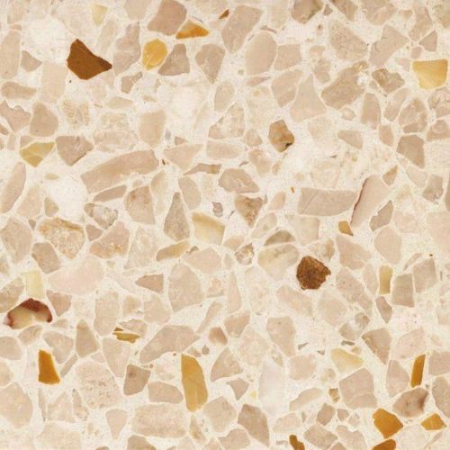 Piastrella in graniglia di marmo - EM 1073 - CREMA ORO - AggloBaghin - levigata / da interno / da esterno
