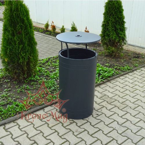 Portarifiuti in metallo - URBAN 10.CS - KRONEMAG MILLENIUM srl - per spazio pubblico / singolo / 80L