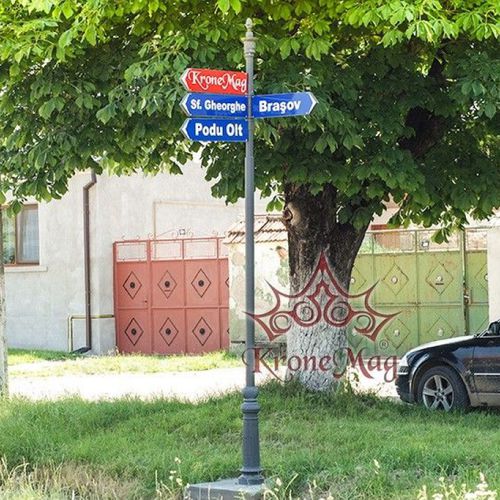 Pannello segnaletico a pavimento - VILLA-INDICO-4 - KRONEMAG MILLENIUM srl - acciaio / in ghisa / di orientamento