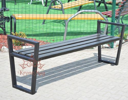 Panca per spazi pubblici contemporanea - THAVIS.B - KRONEMAG MILLENIUM srl - in legno / in metallo / senza schienale