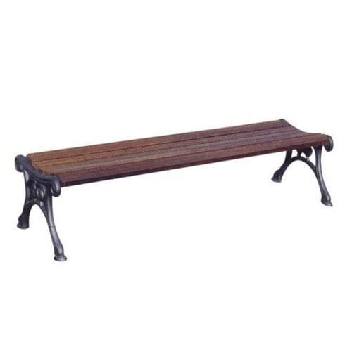 Panca per spazi pubblici classica - 717 - KRONEMAG MILLENIUM srl - in legno / in ghisa / senza schienale