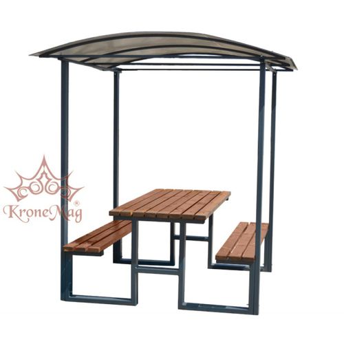 Set tavolo e panca contemporaneo - TUSNAD 1 - KRONEMAG MILLENIUM srl - in legno / in metallo / su misura