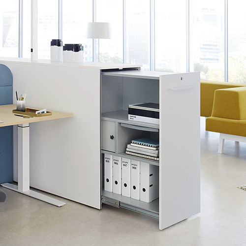 Armadio classificatore basso - ORGA.CUBE - Ophelis - in laminato / con cassetti / contemporaneo