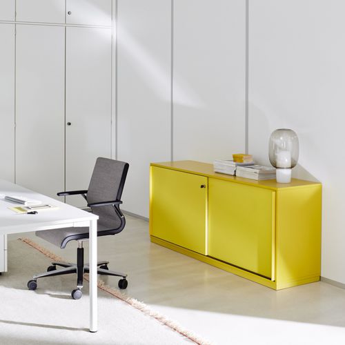 Armadio classificatore basso - S SERIES  - Ophelis - in legno / in acciaio / con sportello battente
