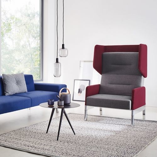 Poltrona contemporanea - DOCKS - Ophelis - in tessuto / in legno / in alluminio