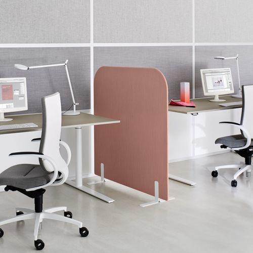 Divisorio per ufficio autoportante - PARAVENTO SCREEN - Ophelis - in tessuto / modulare / grigio