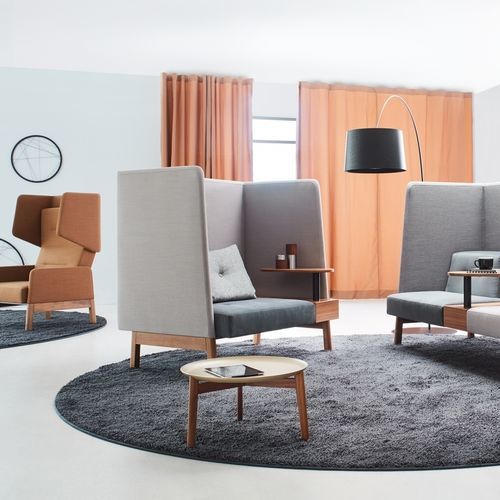 Sedia visitatore contemporanea - DOCKS SINGLE - Ophelis - da interno / in alluminio / in legno