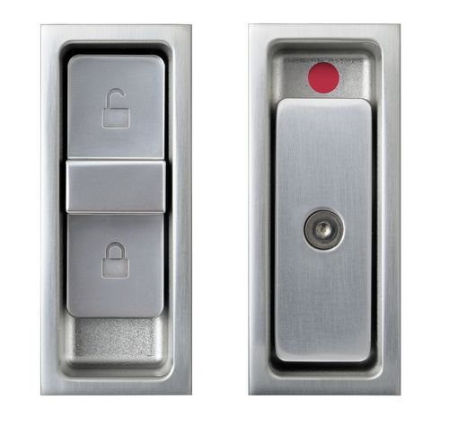 Maniglia per porta scorrevole - Agaho S-line 427L - WEST inx - in alluminio / contemporanea / con serratura integrata
