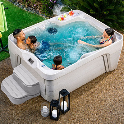 Spa fuoriterra - AZURE™ - HotSpring® Spas - rettangolare / 4 posti / in acrilico
