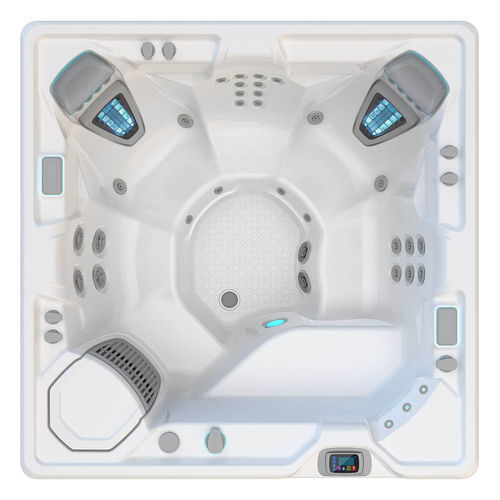 Spa fuoriterra - VANGUARD™ - HotSpring® Spas - quadrata / 6 posti / in acrilico